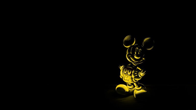 Mickey Mouse Figure — Black