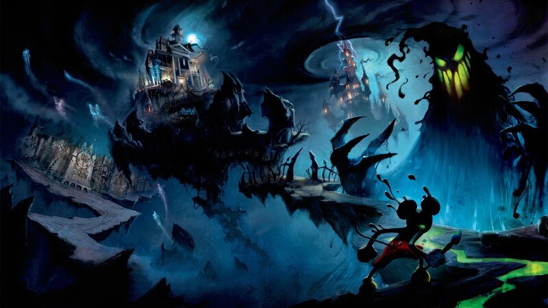 Mickey Mouse in a dark fantasy world