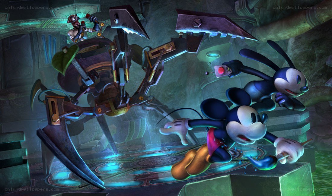 Mickey Mouse in a mechanical battle