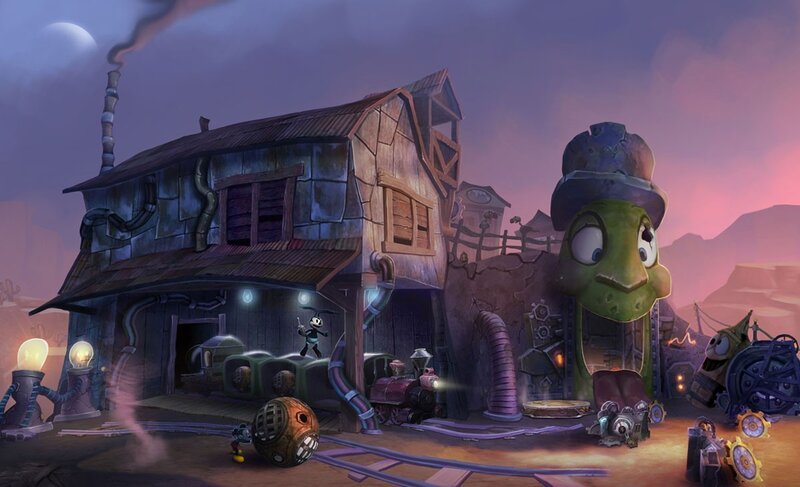 Mickey Mouse in a Workshop