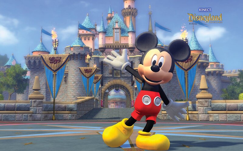 Mickey Mouse in Front of Castle