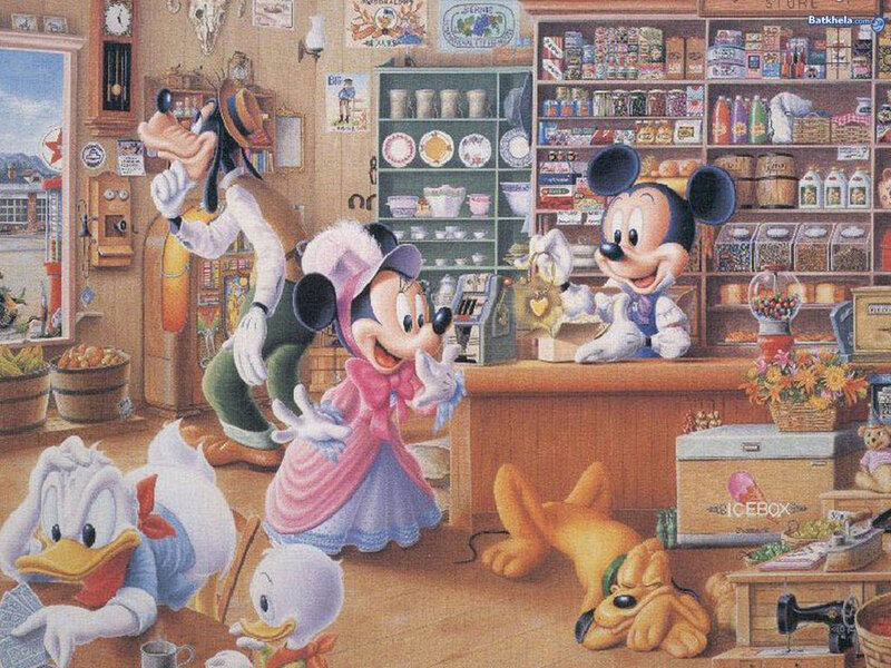 Mickey Mouse in Shop