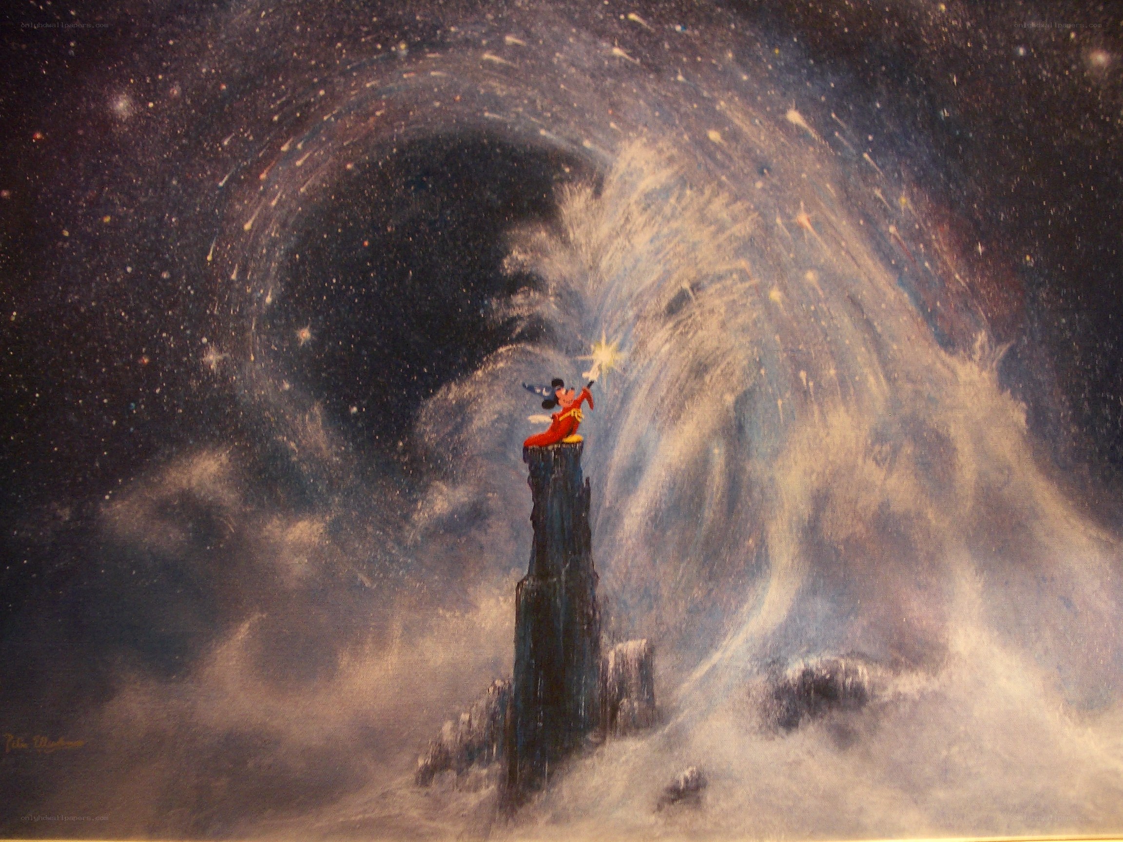 Mickey Mouse in the stars