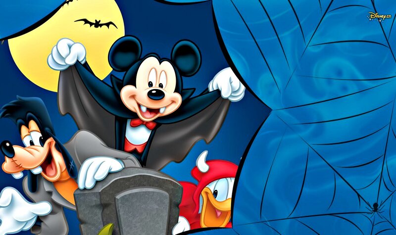 Mickey Mouse in Vampire Costume