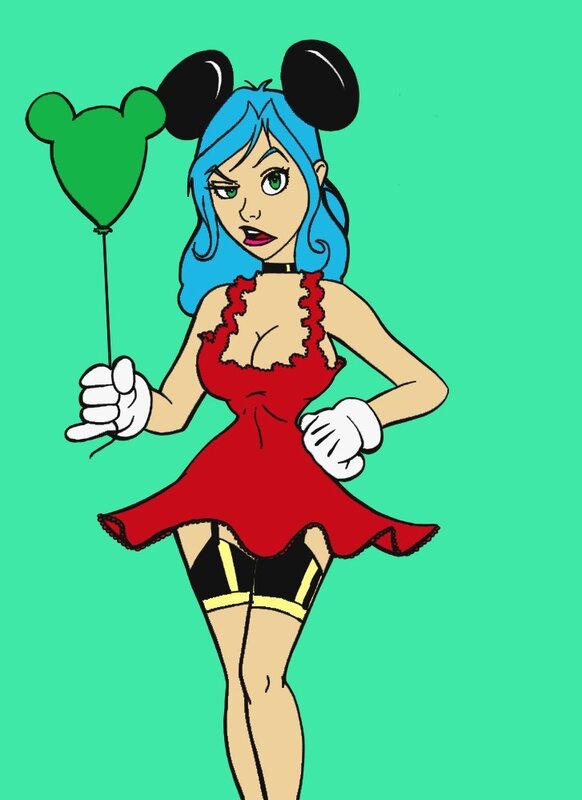 Mickey Mouse-inspired character