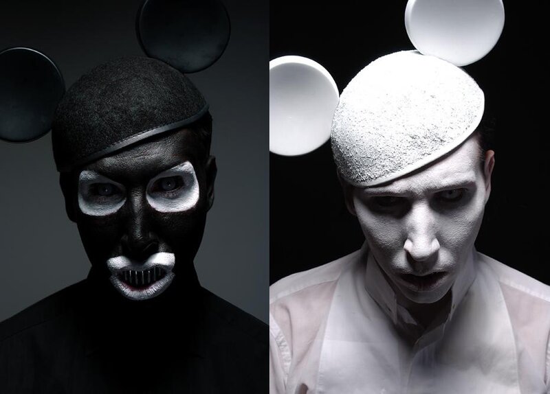 Mickey Mouse-inspired makeup art