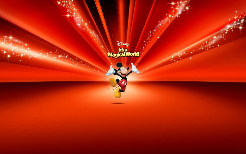 Mickey Mouse Jumping — Red