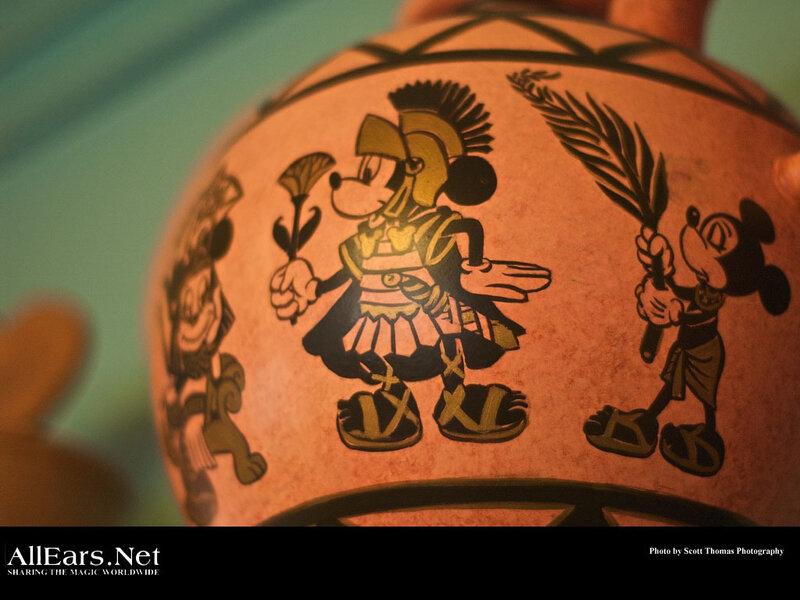 Mickey Mouse on a vase