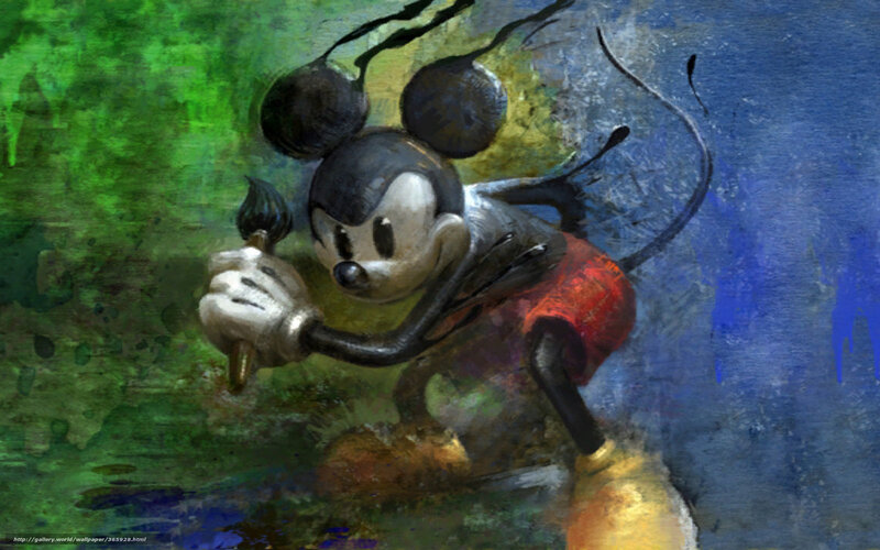 Mickey Mouse painting artwork