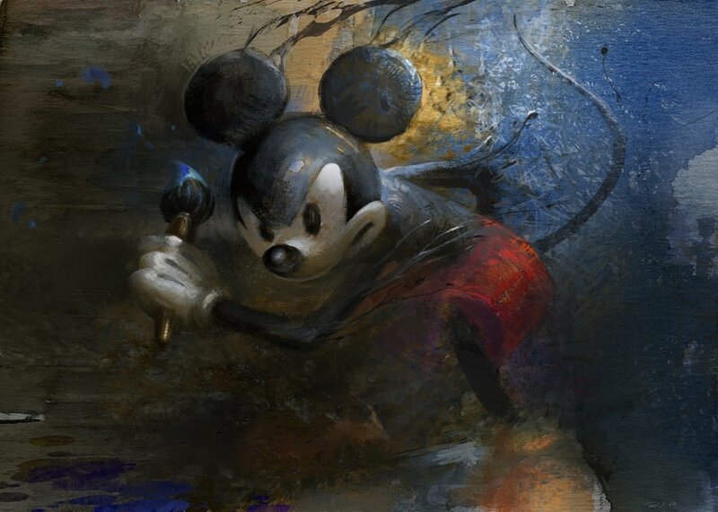 Mickey Mouse painting concept
