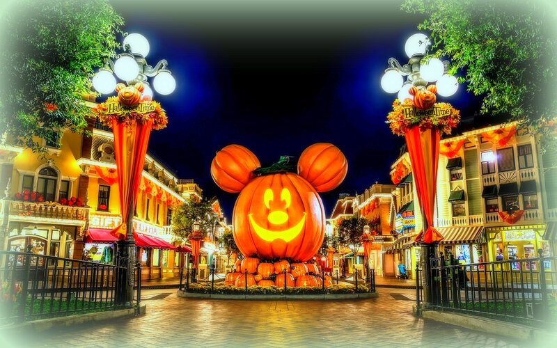 Mickey Mouse Pumpkin — Orange, Festive