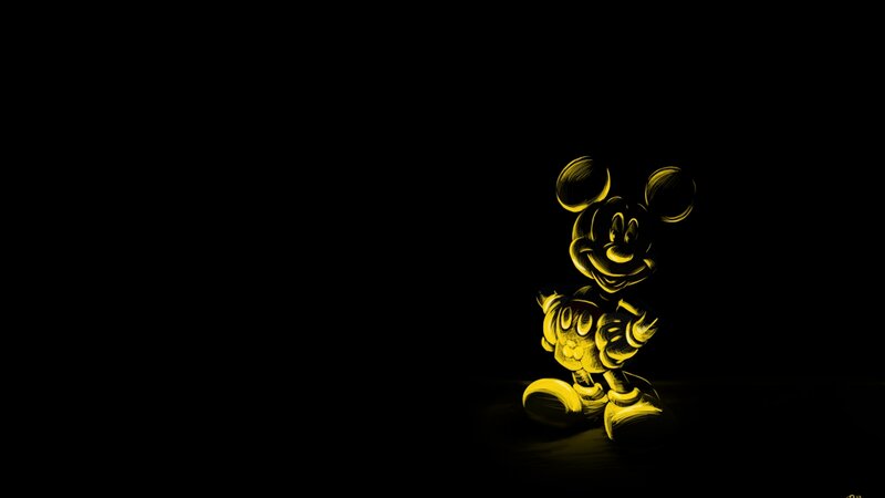 Mickey Mouse Silhouette — Black