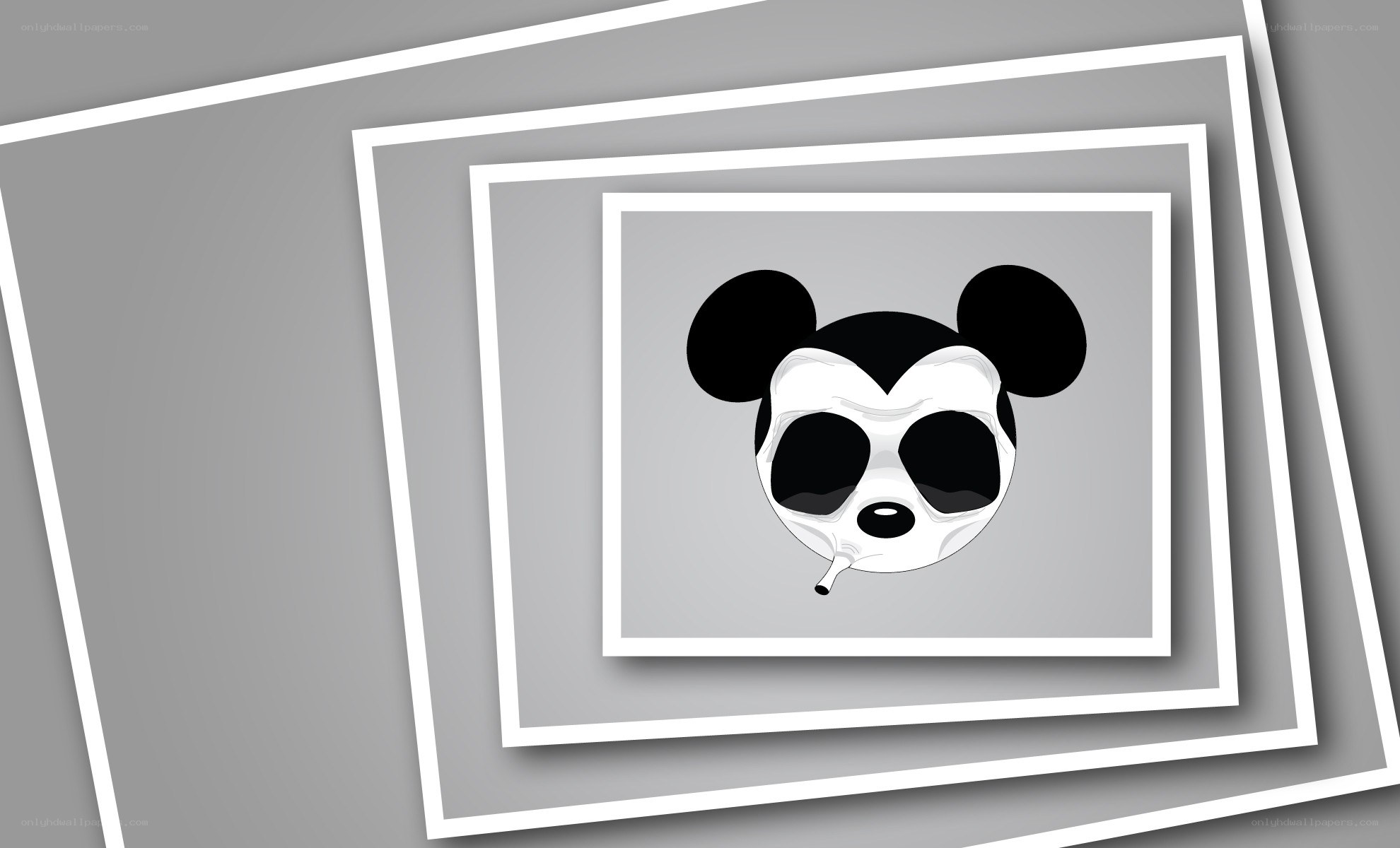 Mickey Mouse skull art