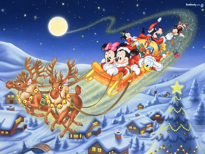 Mickey Mouse Sleigh Ride — Blue, Festive