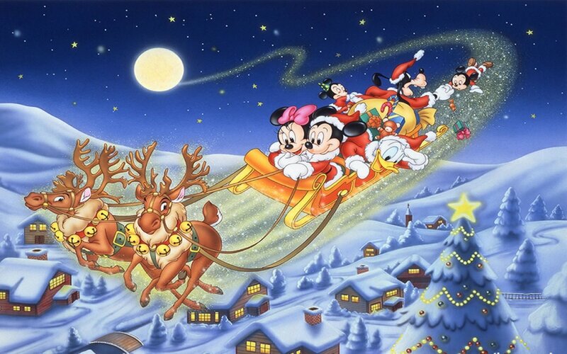Mickey Mouse Sleigh Ride — Blue