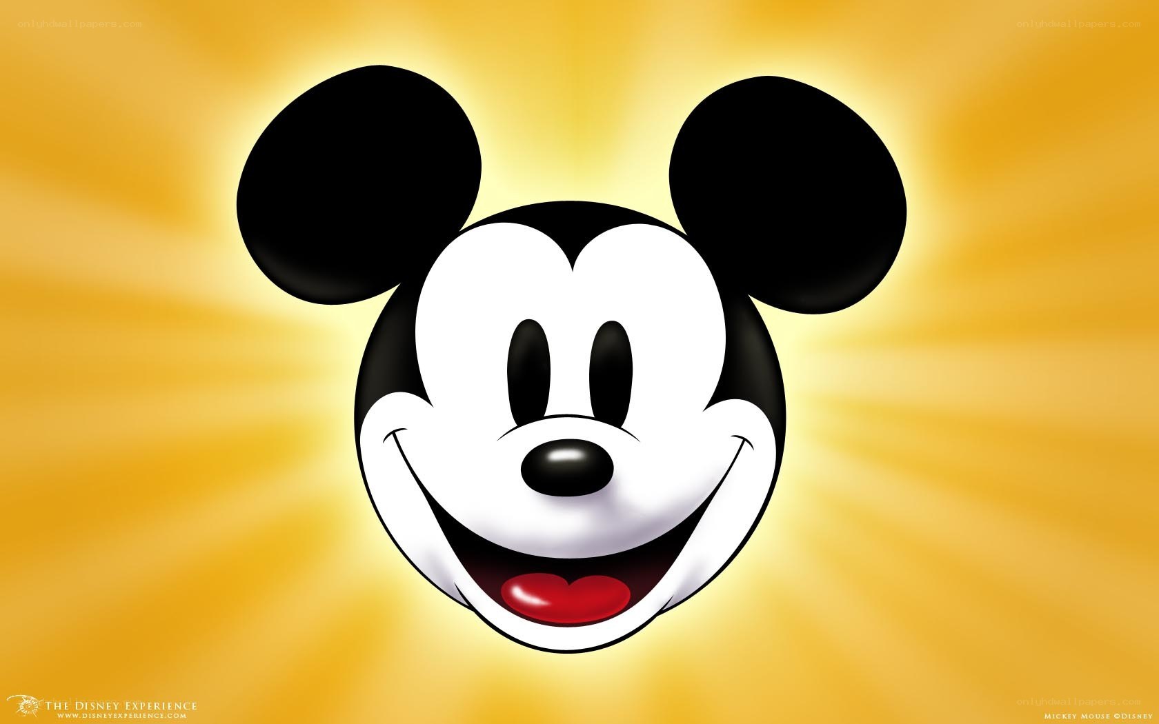 Mickey Mouse smiling face