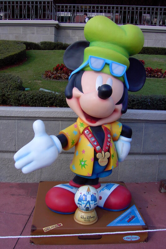 Mickey Mouse statue at Disney World
