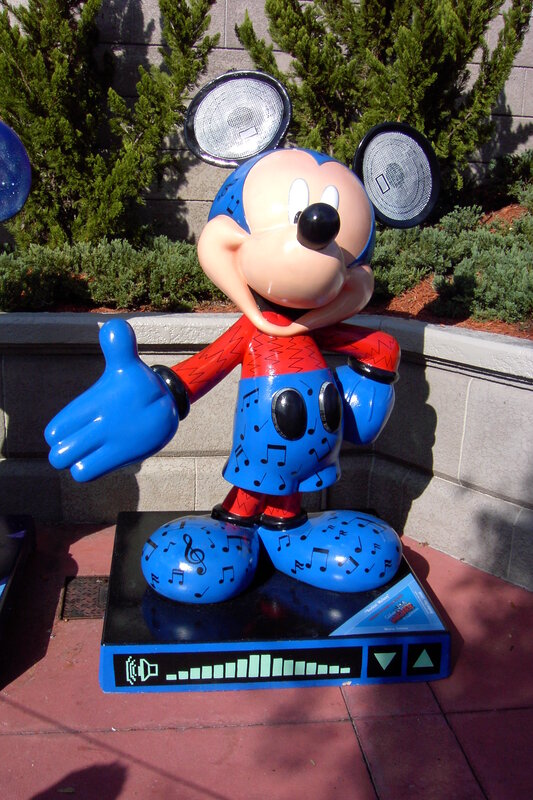 Mickey Mouse Statue — Blue