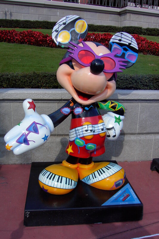 Mickey Mouse Statue — Red