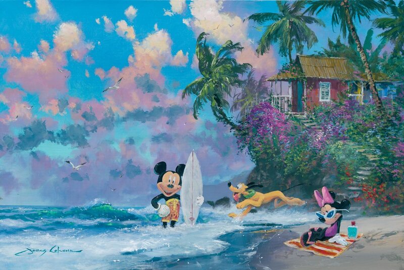 Mickey Mouse Surfing