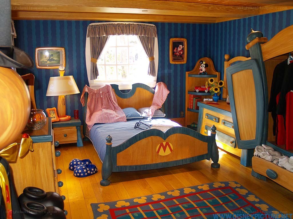 Mickey Mouse themed bedroom