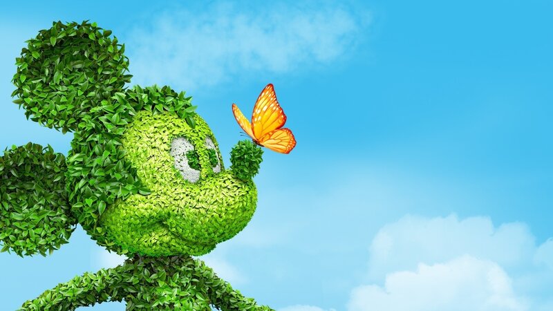 Mickey Mouse Topiary — Green