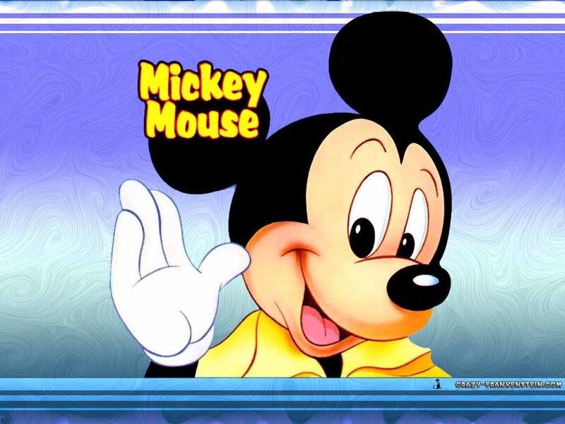 Mickey Mouse waving