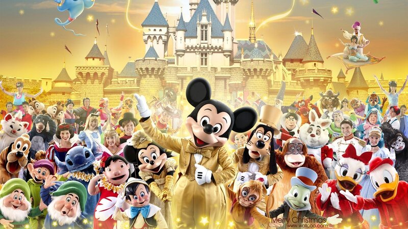 Mickey Mouse with Characters — Yellow