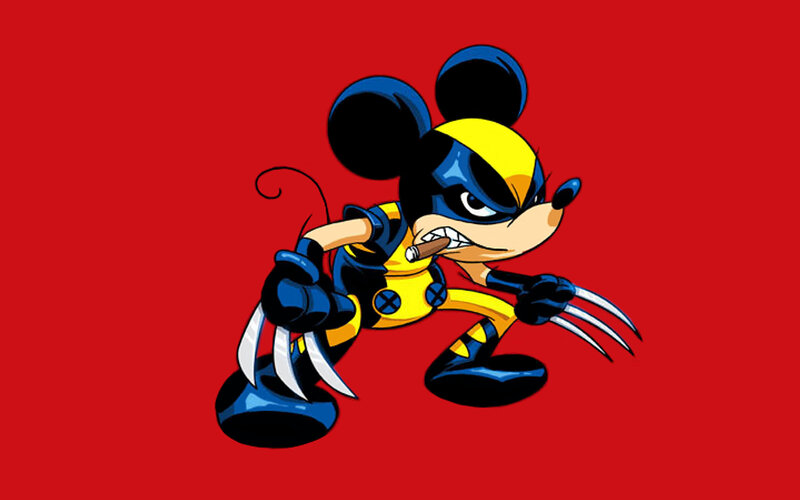 Mickey Mouse Wolverine — Red, Aggressive