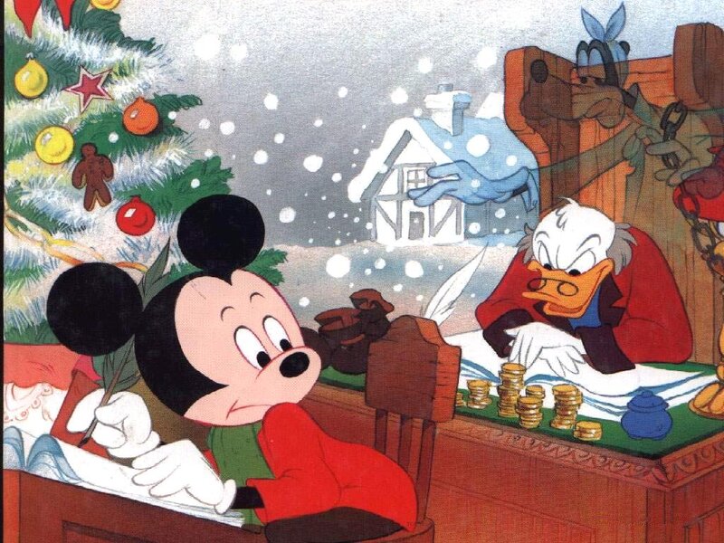 Mickey Mouse Writing Letter