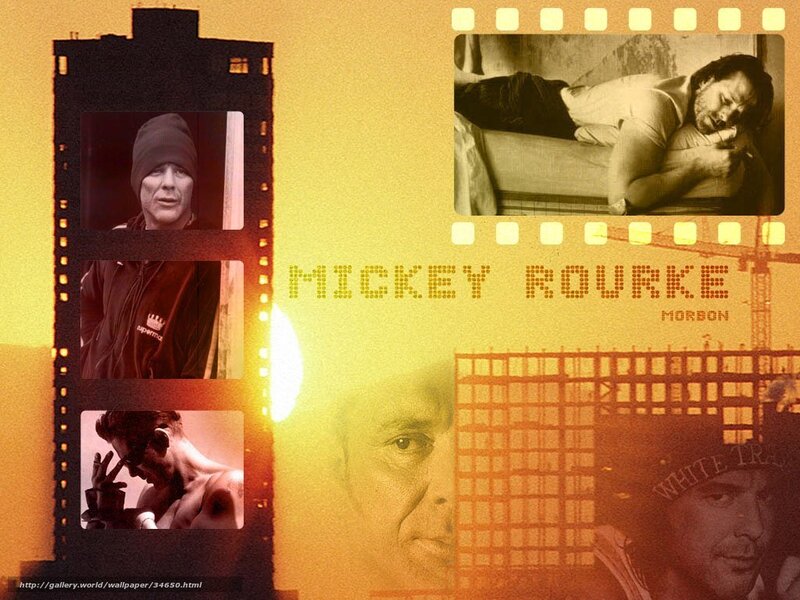 Mickey Rourke collage wallpaper