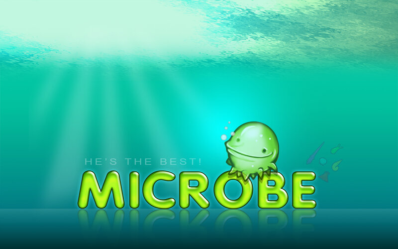 Microbe underwater scene