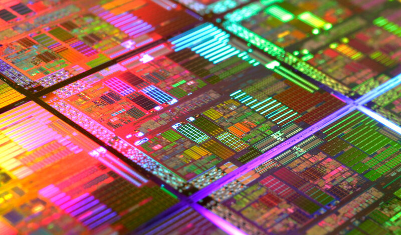 Microchip Wafer — Green
