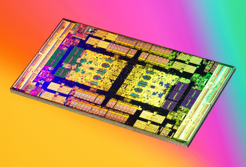 Microchip Wafer — Yellow