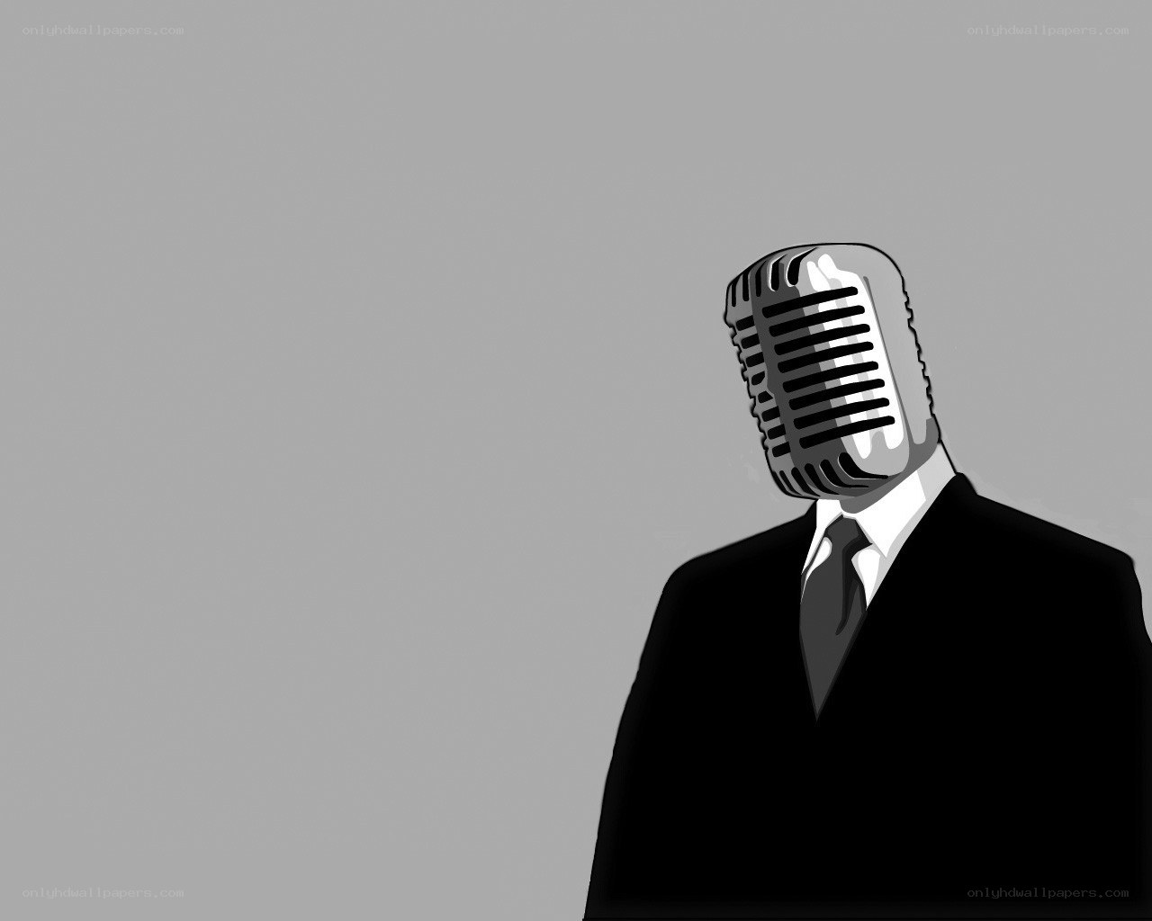 microphone-headed man