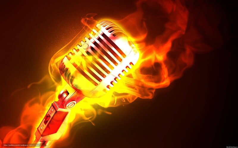 Microphone on Fire