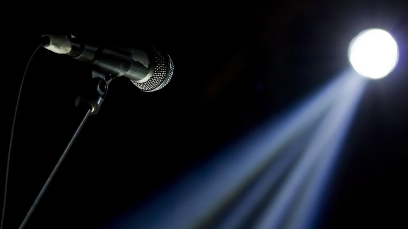 Microphone on Stand
