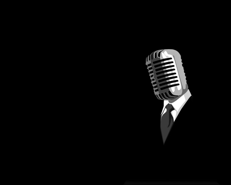 microphone with suit