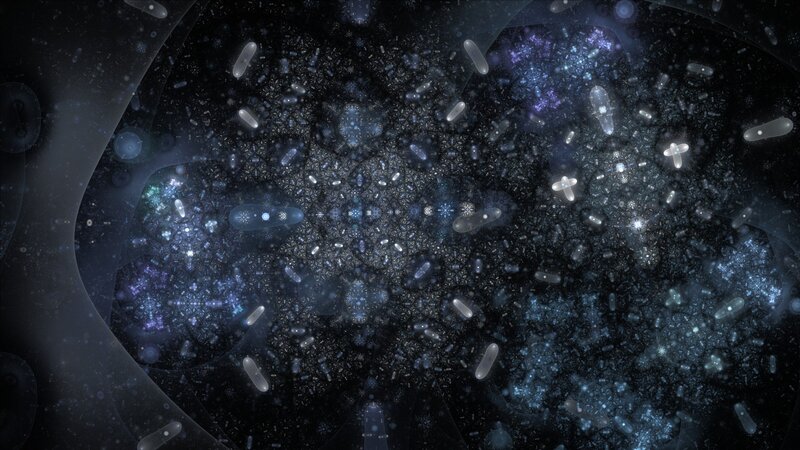 Microscopic Cellular Structures — Black, Abstract