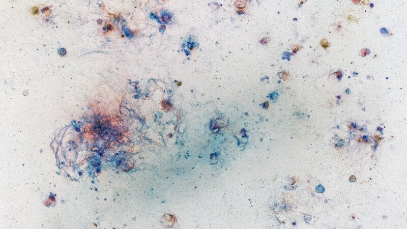 Microscopic Cellular Structures — Blue