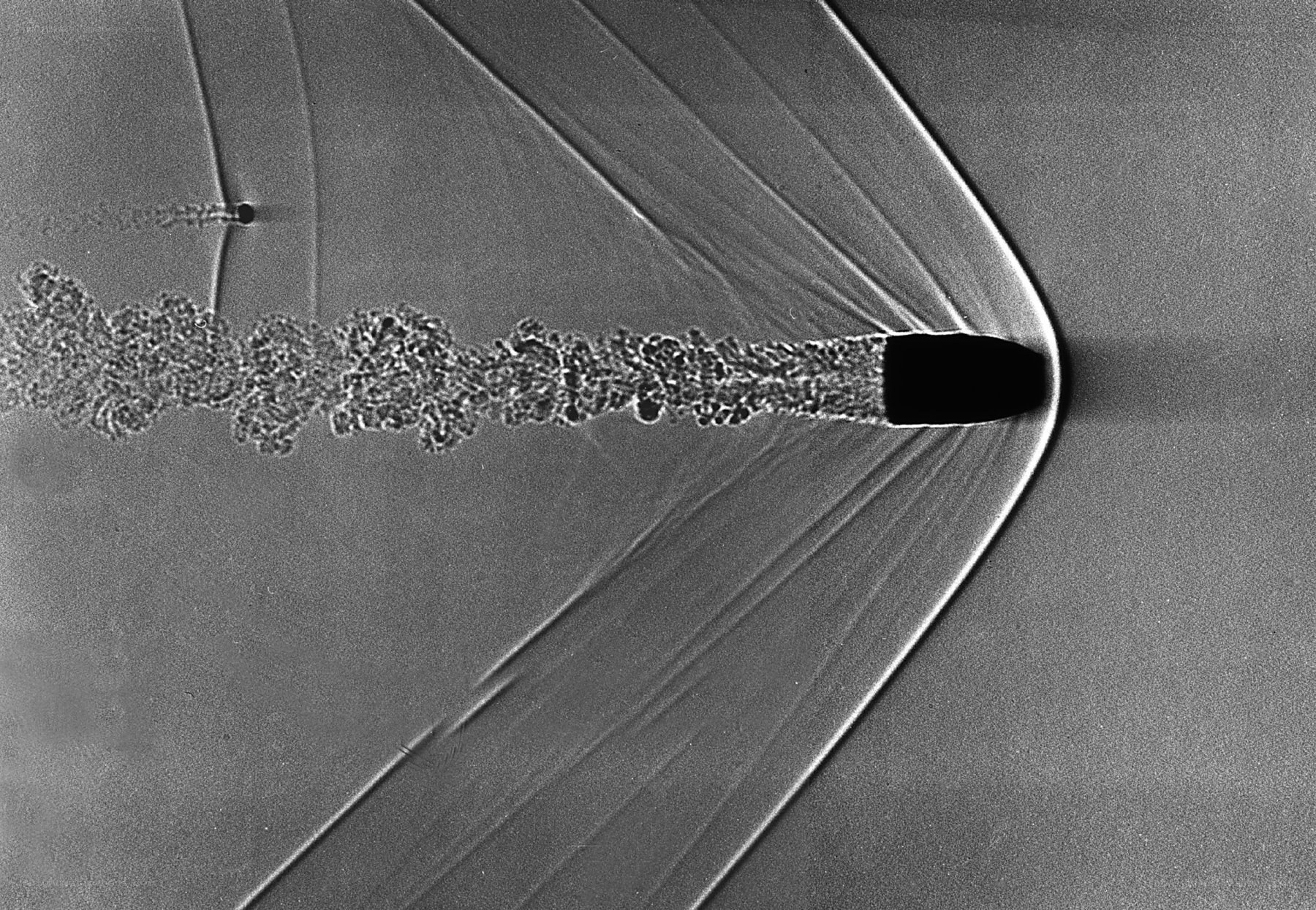 Microscopic view of a bullet