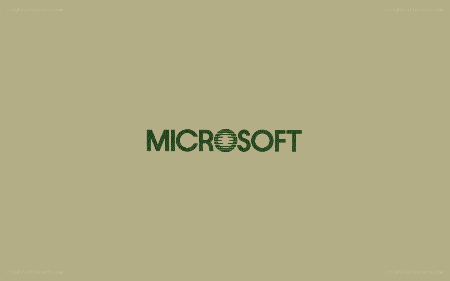 Microsoft logo on beige background