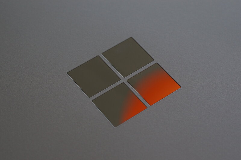 Microsoft Logo on Surface