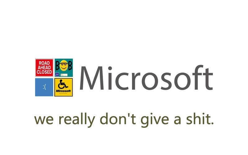 Microsoft Logo with Icons