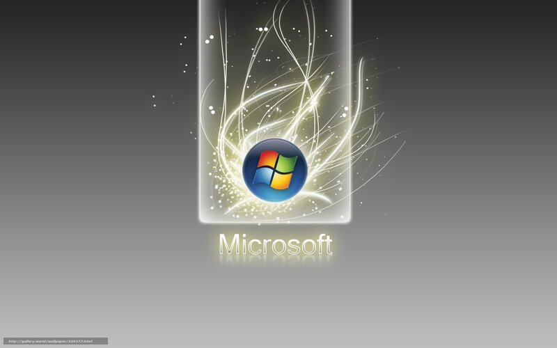 Microsoft logo with light effects