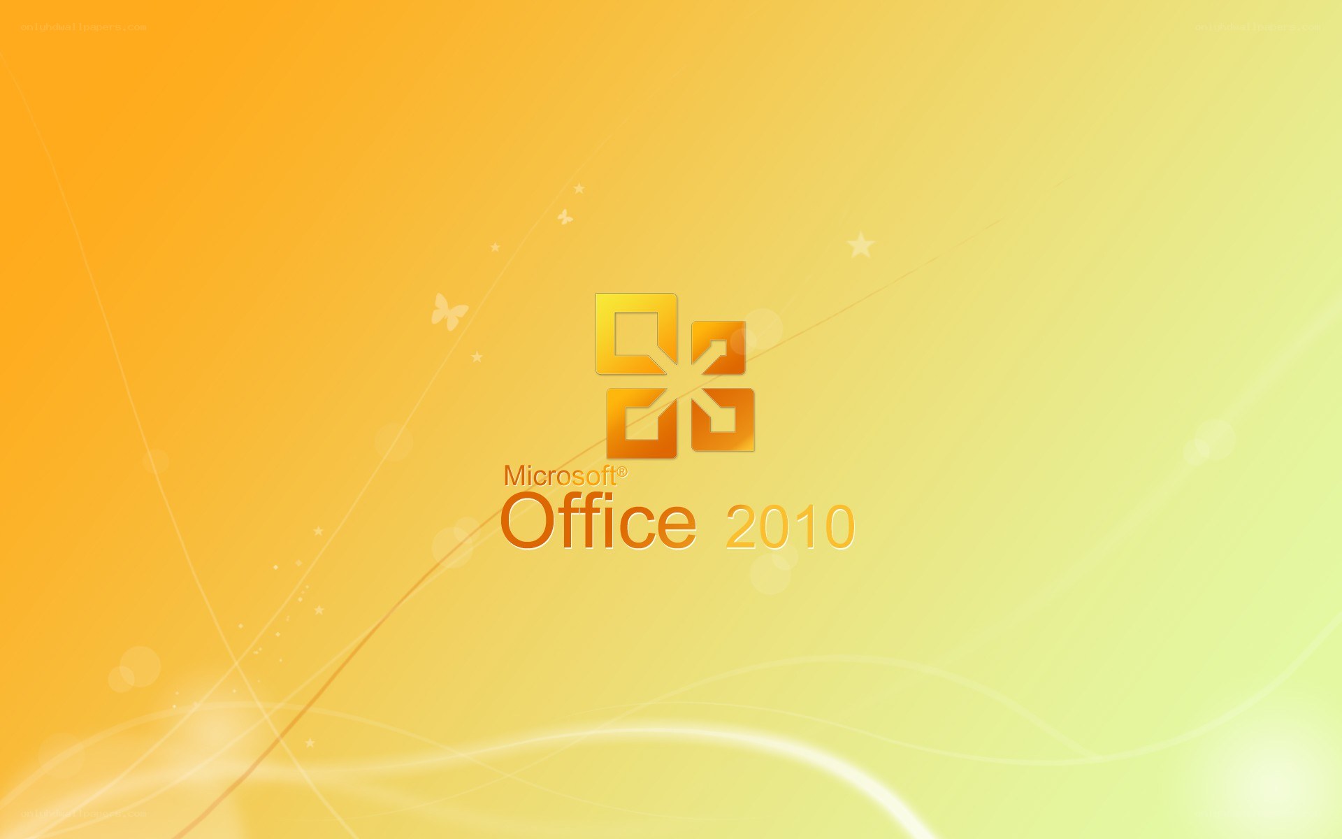 Microsoft Office 2010 splash screen