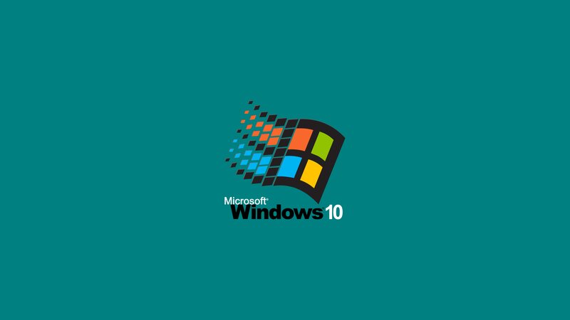 Microsoft Windows 10 Logo — Teal