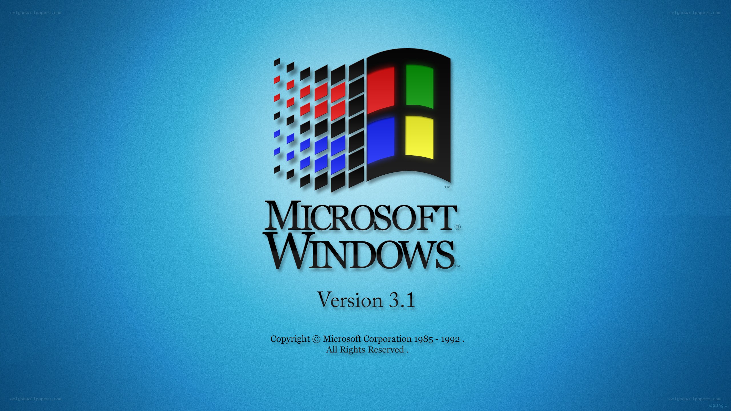 Microsoft Windows 3.1 startup screen