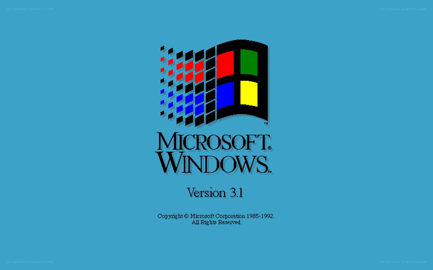 Microsoft Windows 3.1 startup screen