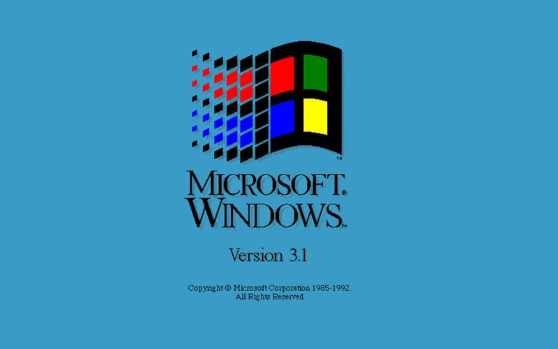 Microsoft Windows 3.1 startup screen